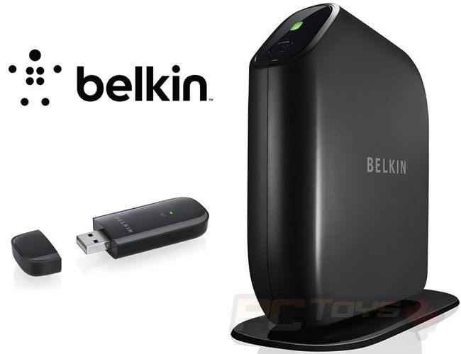 Router de radio N WIFI de SURF N300 de Belkin y equipo combinado de 