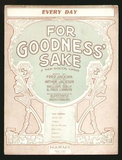 For Goodness Sake 1922 FRED ASTAIRE Every Day  