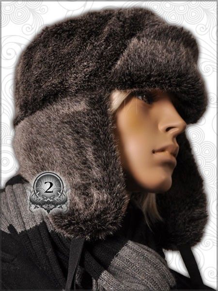 AM806 Soft Warm Winter Russian Fashion Mens Hat Cap  