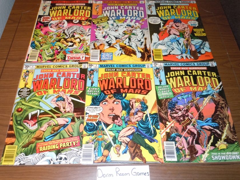 Lot of 18 John Carter Warlord of Mars Comics RUN #1 +  