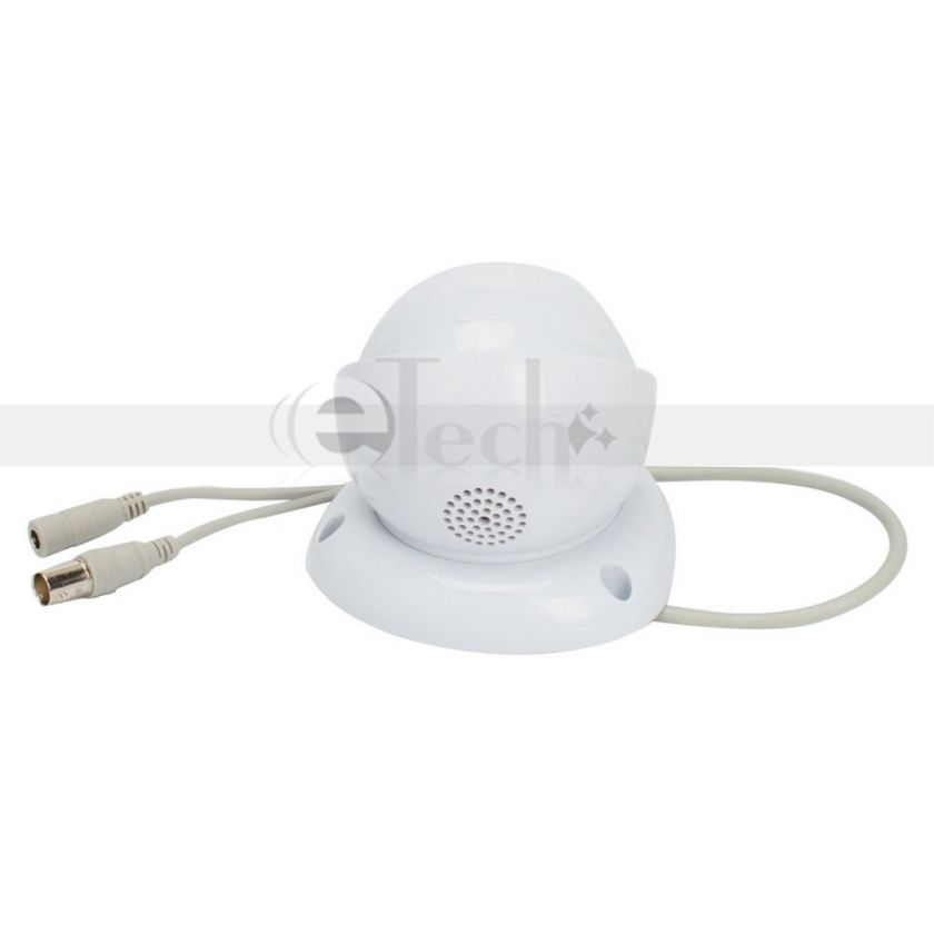 lot4 600TVL Security CCTV Surveillance Color CMOS Indoor Camera White 
