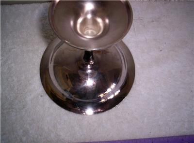  ORNATE COMPOTE WEIGHTED BASE  MADE BY WALLACE BROS.SILVER CO.  