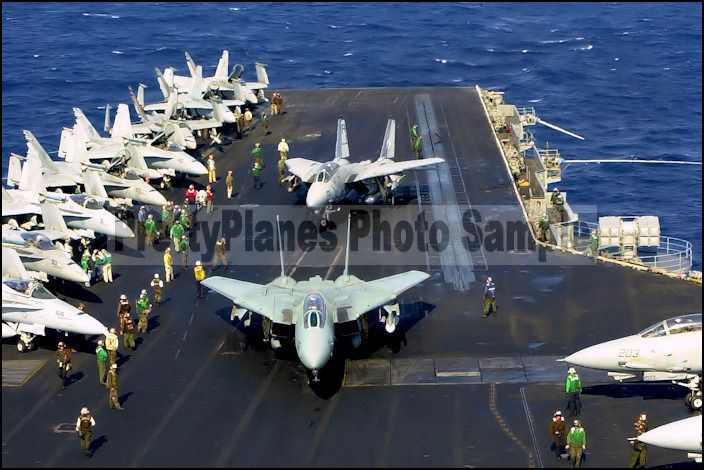 USN F 14 Tomcat VF 14 VF 41 USS Enterprise CVN 65 2001 4x6 Aircraft 