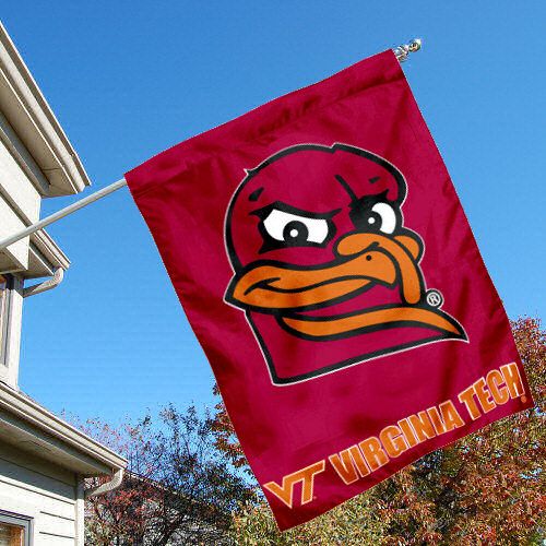 Virginia Tech Hokies VT Va Tech University College House Flag 