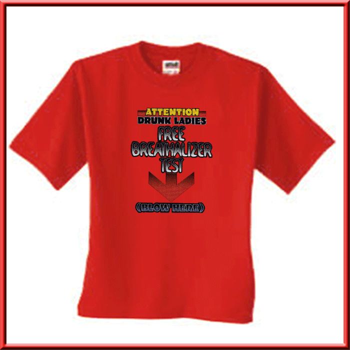 Free Breathalyzer Blow Here Shirt S XL,2X,3X,4X,5X  