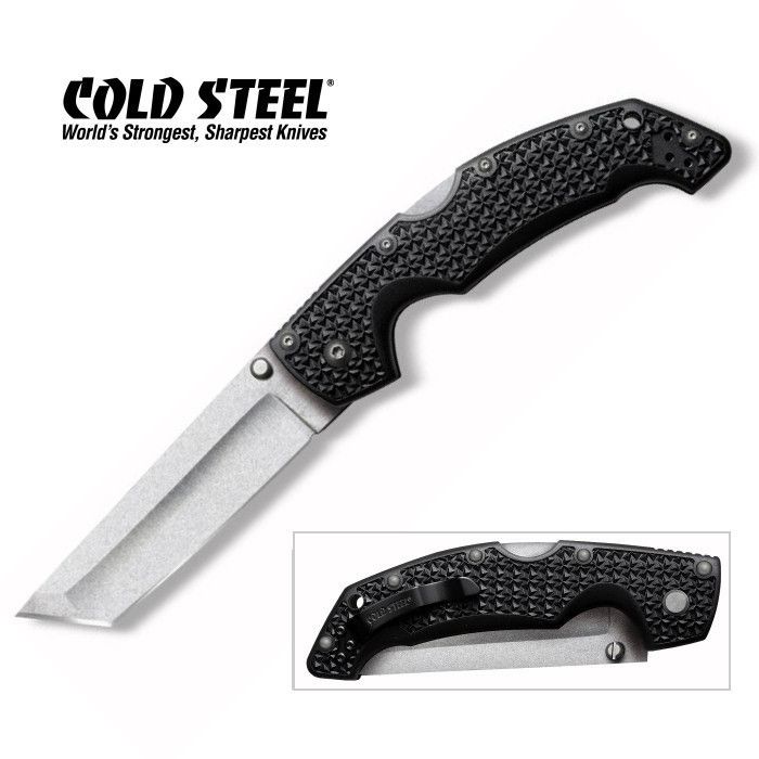 COLD STEEL VOYAGER LARGE TANTO POINT PLAIN EDGE FOLDING KNIFE 29TLT 