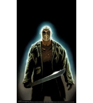 Friday The 13Th Jason Voorhees Full Size Halloween Sticker  