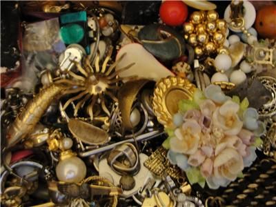 Almost 15 LB Lot Vintage Modern Costume Jewelry Repurpose Harvest 