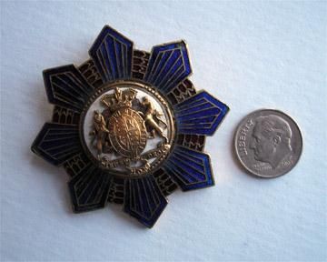 Old British Coat of Arms Brooch ~ Military Medal? ~ Pendant  