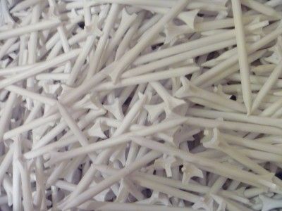 250 NEW ZERO FRICTION GOLF TEES 3 1/4 WHITE  