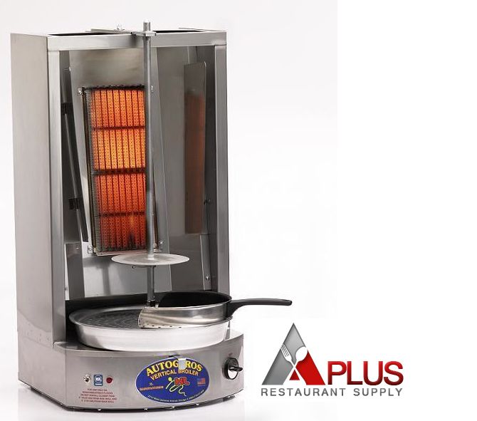 AutoGyros Vertical Broiler Natural Gas or LP Gyro Machine 30 lbs 