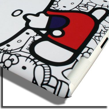 Case for Apple iPad 2 II Cover Hello Kitty Skin Faceplate Holster 