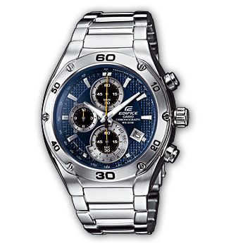 New 100M Edifice Analog Chronograph Crystal EF 517D 2AV  