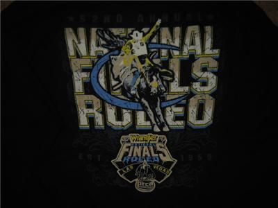 2010 Wrangler National Rodeo Finals Las Vegas PRCA Long Sleeved Shirt 