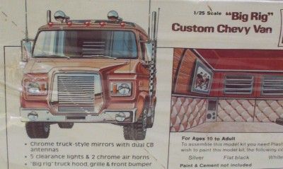 Chevy Van Brute Force Big Rig Revell SEALED Vtg 70s 125 Model Kit H 