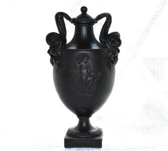 c1780 WEDGWOOD BLACK BASALT SNAKE SATYR MASK TWO HANDLE VENUS NEO 