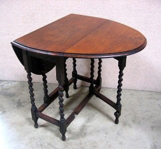 Antique Gateleg Occasional Side End Table  