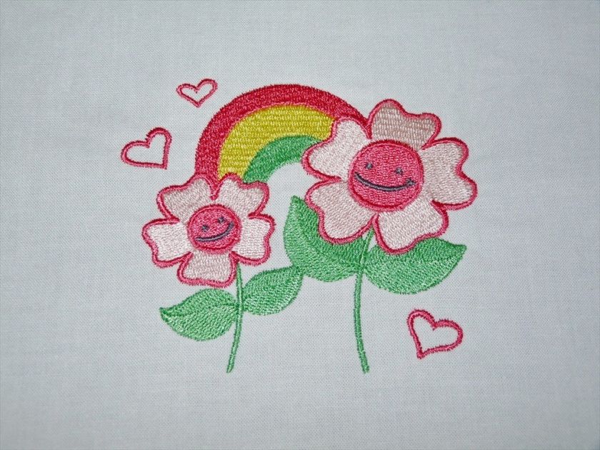 Embroidered Quilt Blocks   April Showers & Flowers  