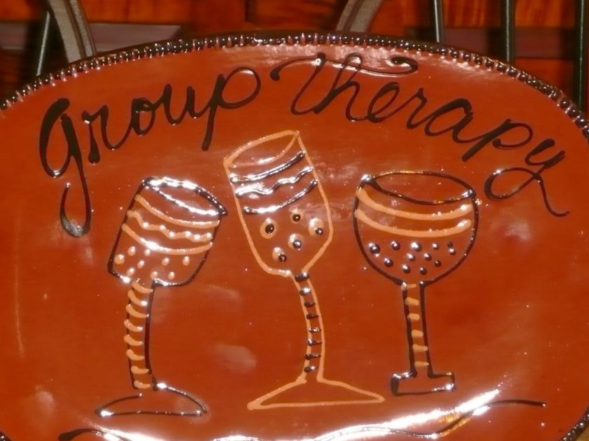 REDWARE GROUP THERAPY PLATTER WINE CAZAN USA  