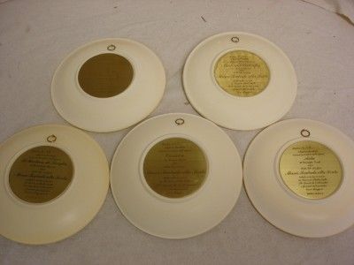   LA SCALA GRAND OPERA ALABASTER COLLECTOR PLATES GINO RUGGERI  