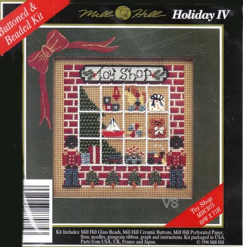 Mill Hill Buttons Beads Counted Cross Stitch Kit 5 x 5 ~ TOY SHOP 