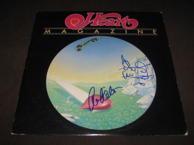 HEART MAGAZINE SIGNED LP AUTOGRAPHED X2  