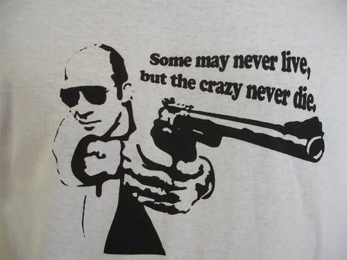 Hunter S. Thompson T Shirt Burroughs Bukowski Kerouak  