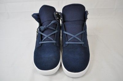 SUPRA BANDIT   NAVY SUEDE/CANVAS MID SNEAKER MENS SIZE 12 (#7)  