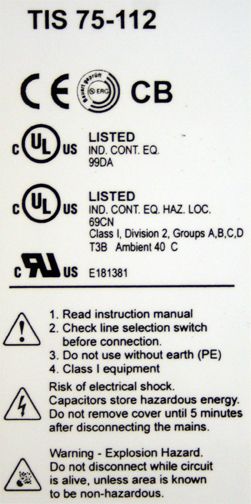 Traco Power TIS 75 112 Industrial Power Supply New  