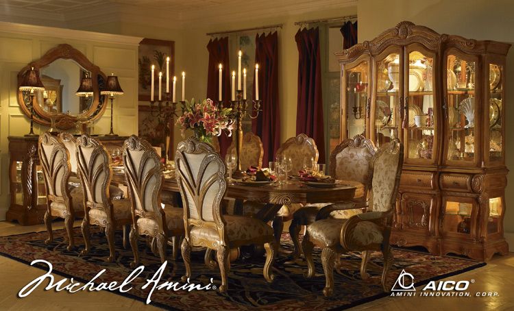 Latte 10 pc Baroque Dining Set  