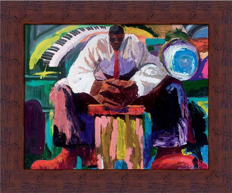 Before the Gig by Dane Tilghman African American Wall 10x8 Framed Art 