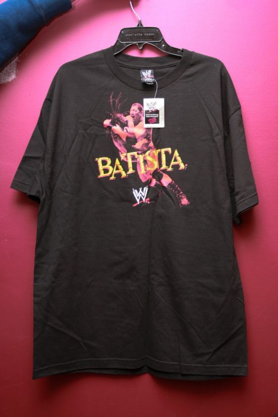 WWE LICENSED BATISTA THE ANIMAL XL YOUTH T SHIRT  