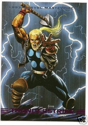 THUNDERSTRIKE #73 1993 Marvel Masterpieces THOR Jusko  