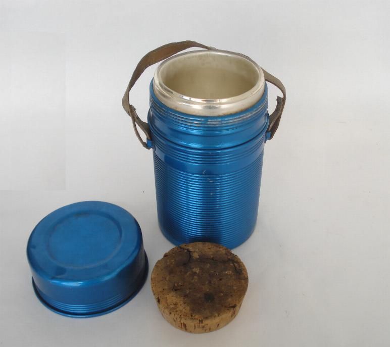 1940s ANTIQUE ORIGINAL COFFEE TEA ALUMINUM THERMOS  