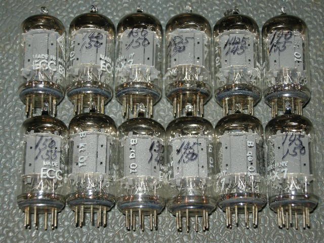 TWELVE VINTAGE TELEFUNKEN 12AX7 ECC83 MARANTZ PRE AMPLIFIER TUBE 