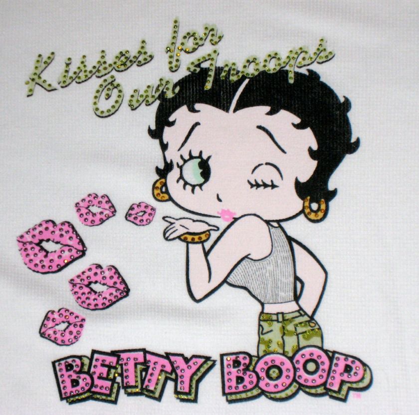 BETTY BOOP CRYSTAL RHINESTONE TEE SHIRTS  