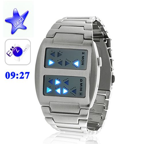 Japanese Inspired Blue LED Watch The Templar  