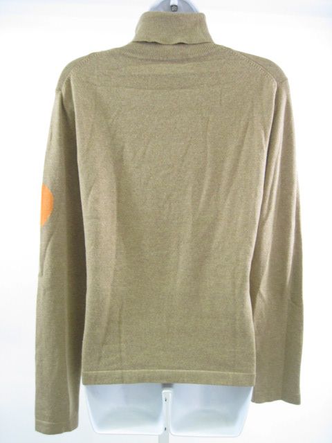 FOLIO Tan Wool Knit Turtleneck Long Sleeve Shirt Top  