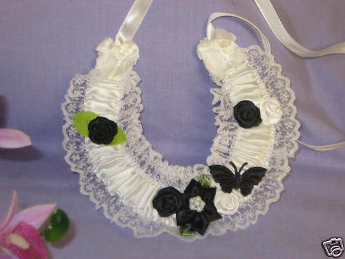 wedding lucky horseshoe black and white MANY COLOUR  