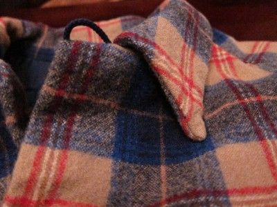 Vtg Pendleton Mens Cailean Tartan Loop Collar Plaid Wool Surfer Board 