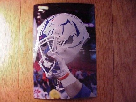 Boise State Broncos Raised Helmet 16 X 20 Photo/Print vs. GA 2011 