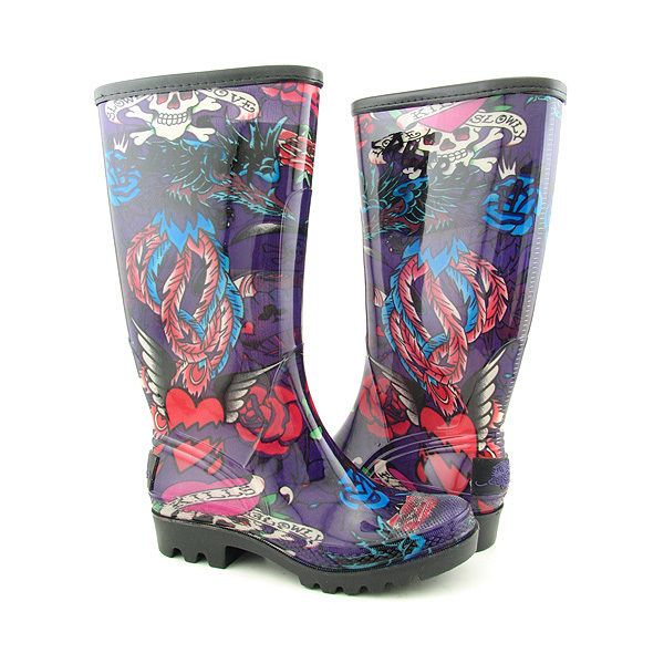 ED HARDY MOSCOW WOMENS RAIN BOOT SHOES ALL SIZES  