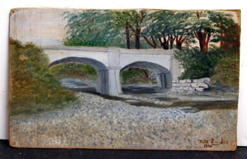 Ruth Snyder Oil Painting 1940 Birdge Impressionist  