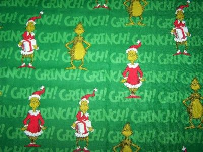 SEUSS GRINCH WHO STOLE CHRISTMAS SANTA LINED VALANCE  