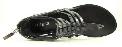 GUESS MARCIANO SUCCEED Black Womens Shoes Sandals 8.5  