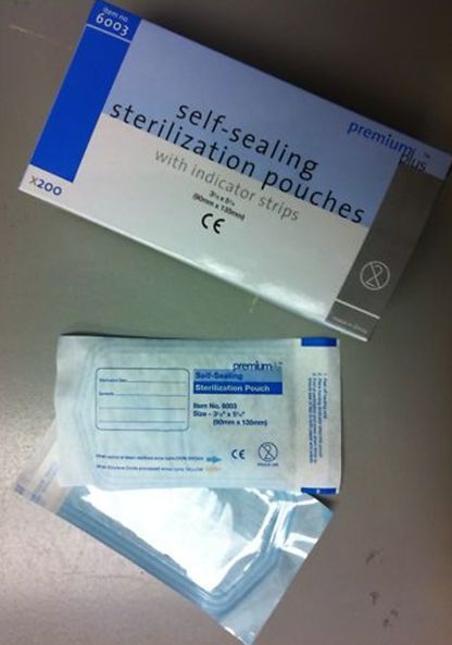 Sterilization Pouch 3 1/2 x 5 1/4 Self Sealing  