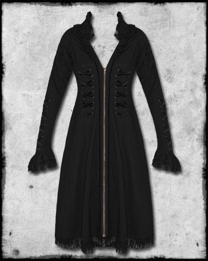 SPIN DOCTOR BLACK STEAMPUNK FLORENCE DRESS JACKET SZ  