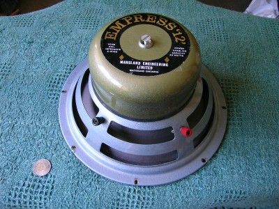 single Vintage Empress 12 Marsland Engineering Alnico Speaker  