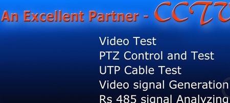 Multifunction Video PTZ RS485 UTP Portable CCTV Tester  