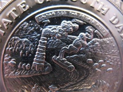 OZ SOUTH DAKOTA STATE SEAL BULLION COIN  BUFFALO .999 FINE SILVER 